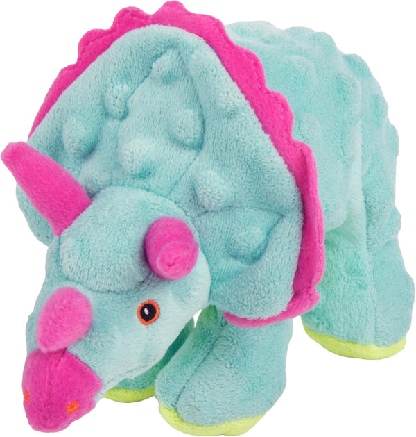 Godog Dinos Frills Squeaky Plush Dog Toy with Chew Guard Technology, Durable Fabric & Squeaker for Active Play, Gray, Large14