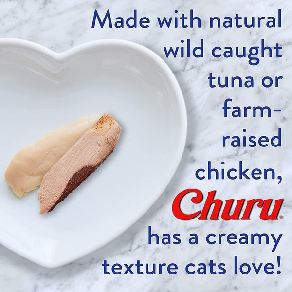 INABA Churu Lickable Creamy Purée Cat Treats 5 Flavor Variety Pack of 20 Tubes4