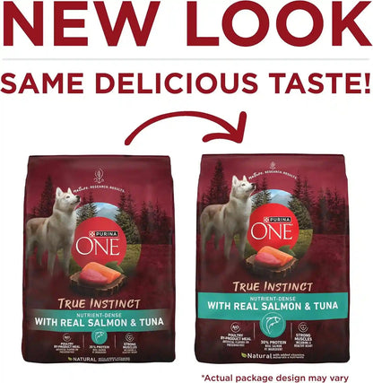 Purina ONE True Instinct with Real Salmon and Tuna Natural with Added Vitamins, Minerals and Nutrients High Protein Dog Food Dry Formula - 36 Lb. Bag2