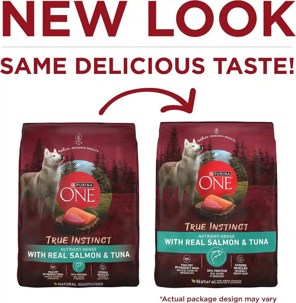 Purina ONE True Instinct with Real Salmon and Tuna Natural with Added Vitamins, Minerals and Nutrients High Protein Dog Food Dry Formula - 36 Lb. Bag2