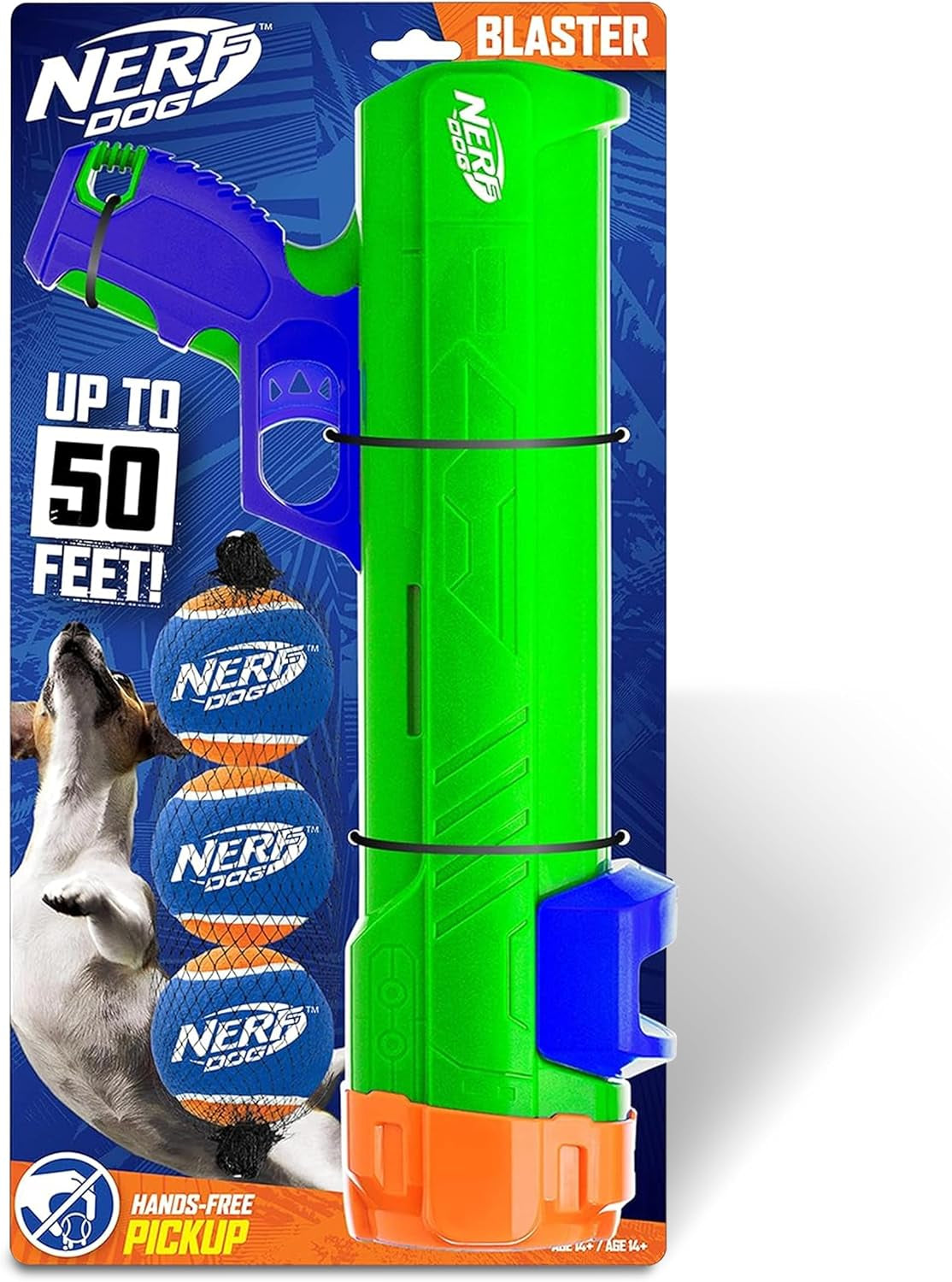 nerf-dog-tennis-ball-blaster-dog-toy-blue-orange-16-inch-compact-blaster-with-1-ball