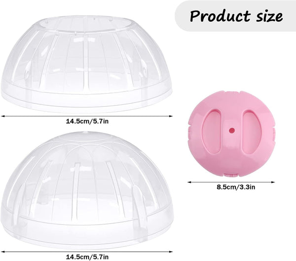 Hamster Exercise Ball, 5.7 Inch Transparent Running Wheel for Dwarf Hamsters to Reduce Boredom and Increase Activity | Dwarf Hamsters Exercise Ball to Reduce Boredom and Increase Activity2
