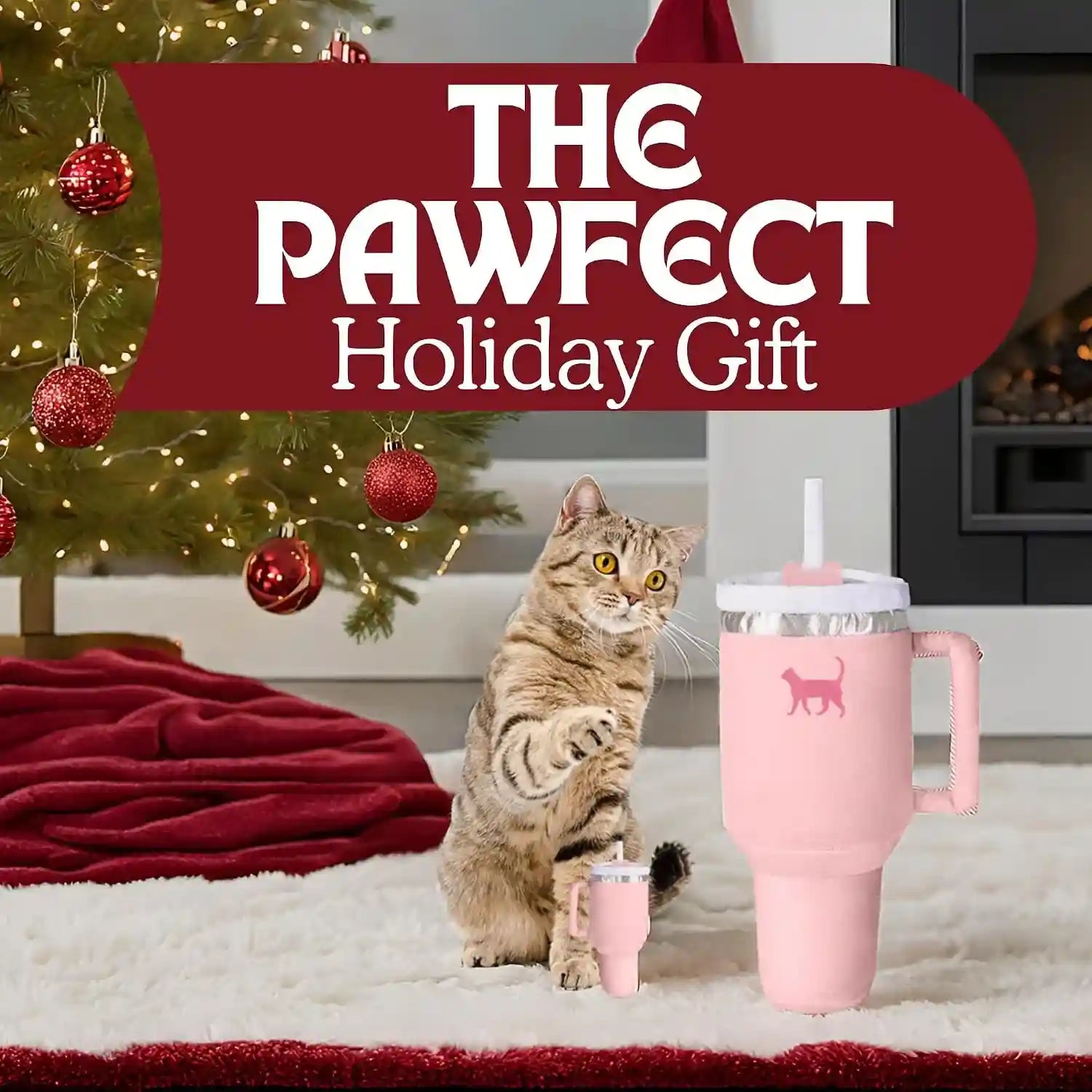 puproar-kitty-cup-catnip-cat-toy-cat-birthday-gift-cute-girly-accessory-crinkle-toy-for-indoor-cats-pink-peach-dust