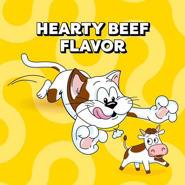 Temptations Classic Crunchy Cat Treats, Hearty Beef, 3 Oz, 12 Pack | Crunchy Outside, Soft Inside, under 2 Calories per Treat, 100% Complete & Balanced, Resealable Stay-Fresh Pouch4