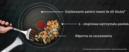 Tefal Unlimited On, Premium Cookware, 28 Cm Wok Pan, Uk'S Longest Lasting Non-Stick, Frying Pan, Heat Indicator, Induction Hob Compatible, Dishwasher Safe, Aluminium, Black, G25919AZ5