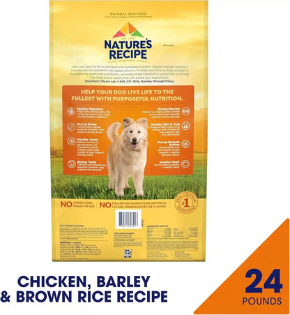 Nature′S Recipe Chicken, Barley & Brown Rice Recipe Dry Dog Food, 24 Lb. Bag2