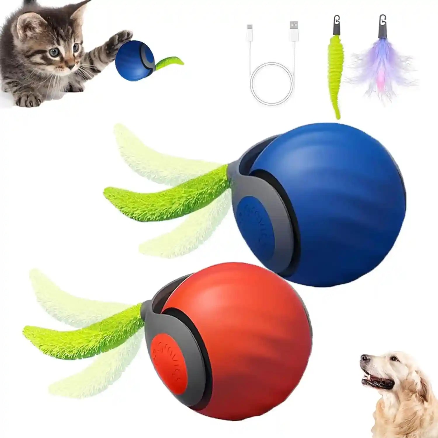2packs-speedy-2-0-tail-cat-toys-for-bored-indoor-adult-cats-2025-new-generation-interactive-cat-toys-for-indoor-cats-automatic-moving-ball-with-tail-blue-and-orange