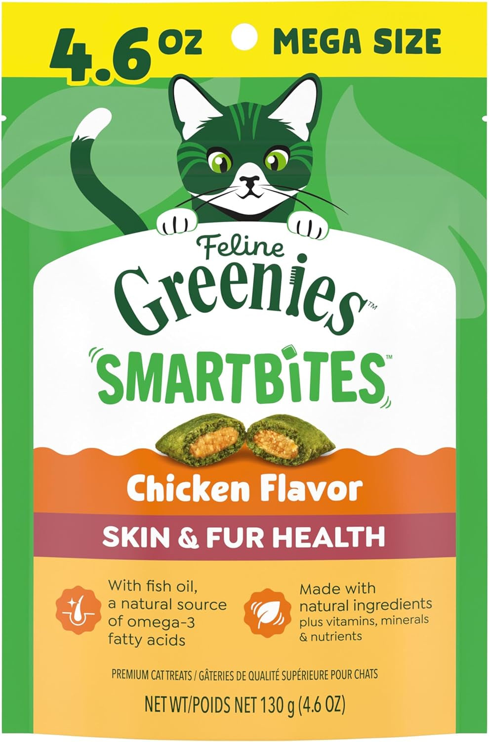 greenies-feline-smartbites-skin-fur-health-cat-treats-salmon-4-6-oz-fish-oil-flaxseed-omega-3s-no-artificial-flavors-or-preservatives-under-2-calories-per-treat-crunchy-soft