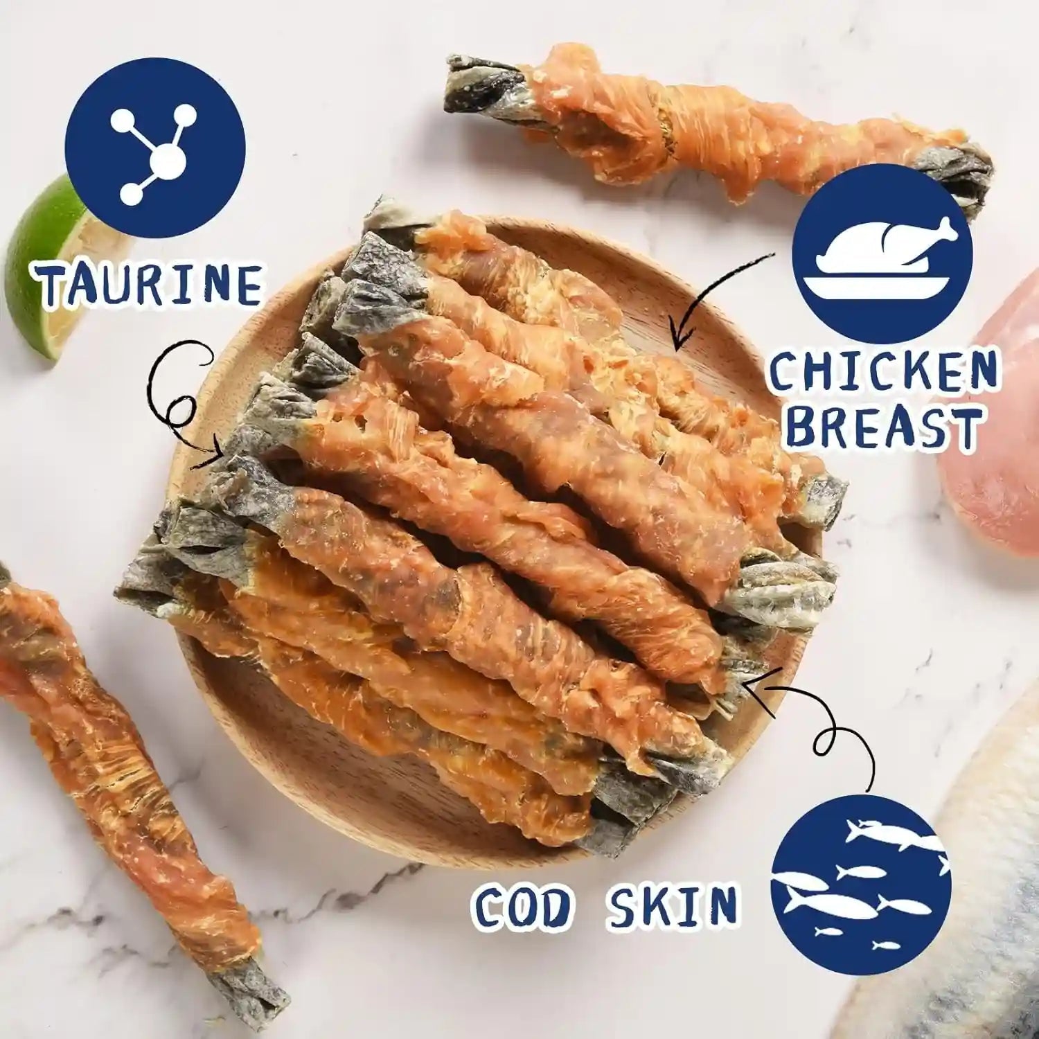 pawup-dog-treat-chicken-wrapped-cod-skins-fish-chews-rolls-for-medium-dogs-healthy-rawhide-free-12-5-oz