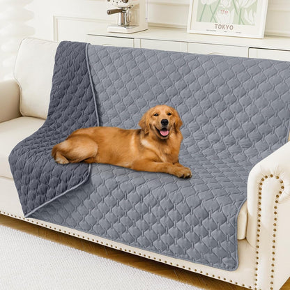 Smiry Waterproof Dog Bed Cover Blanket, Reversible Pet Blanket | Soft Reversible, Washable Leakproof Cats Dogs Couch Cover for Sofa, Couch, Furniture (30X70 Inch)62