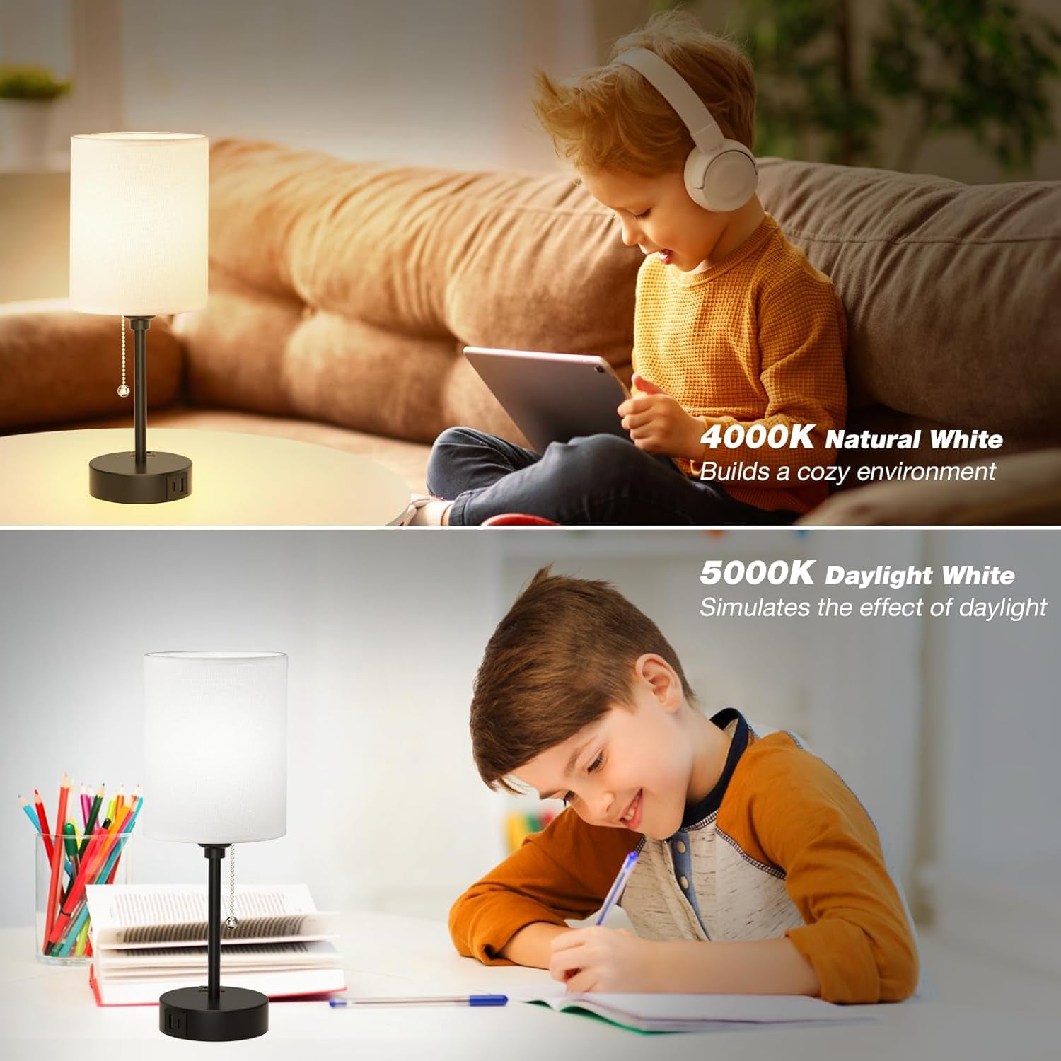 bedside-table-lamp-for-bedroom-small-desk-lamp-with-usb-ports-usb-a-c-ports-ac-outlet-3-color-temperatures-led-bulb-included-white-fabric-shade-black-metal-base-14-nightstand-lamp