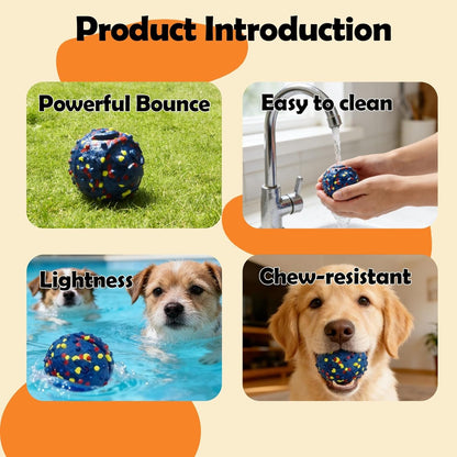 Interactive Dog Toys, Smart Dog Ball, E-TPU Material Automatic Moving, Bouncing, Vibrating Ball Durable Duraspin Design for Aggressive Chewers.Keeps Dogs Busy and Entertained.Suitable for All Dogs6
