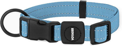 Best Pet Supplies Voyager Reflective Dog Leash or Collar with Neoprene Handle, for Small, Medium, and Large Breed Puppies, Cute and Heavy Duty for Walking, Running and Training - Royal Blue, S7