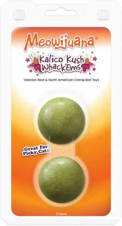 Meowijuana Stick 'N' Lick Catnip Balls, 2-Pack | Purrple Passion | Stickable Catnip & Valerian Root Balls for Cats, 2-Pack; Calming Enrichment for Anxious Cats; Organic, North American-Grown6