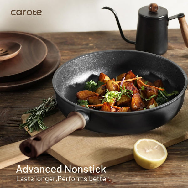 44Pcs Pots and Pans, Nonstick Cookware Set with Bakeware | Induction Kitchen Cooking Set, Durable, Easy Food Release, Even Heating, with Knife Set5