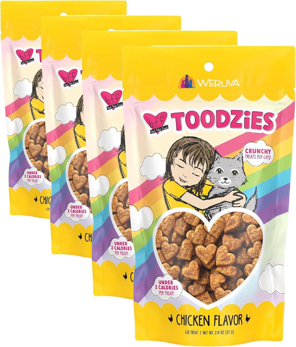 Weruva BFF Toodzies, Chicken and Salmon Crunchy Cat Treats, 2Oz Bag12