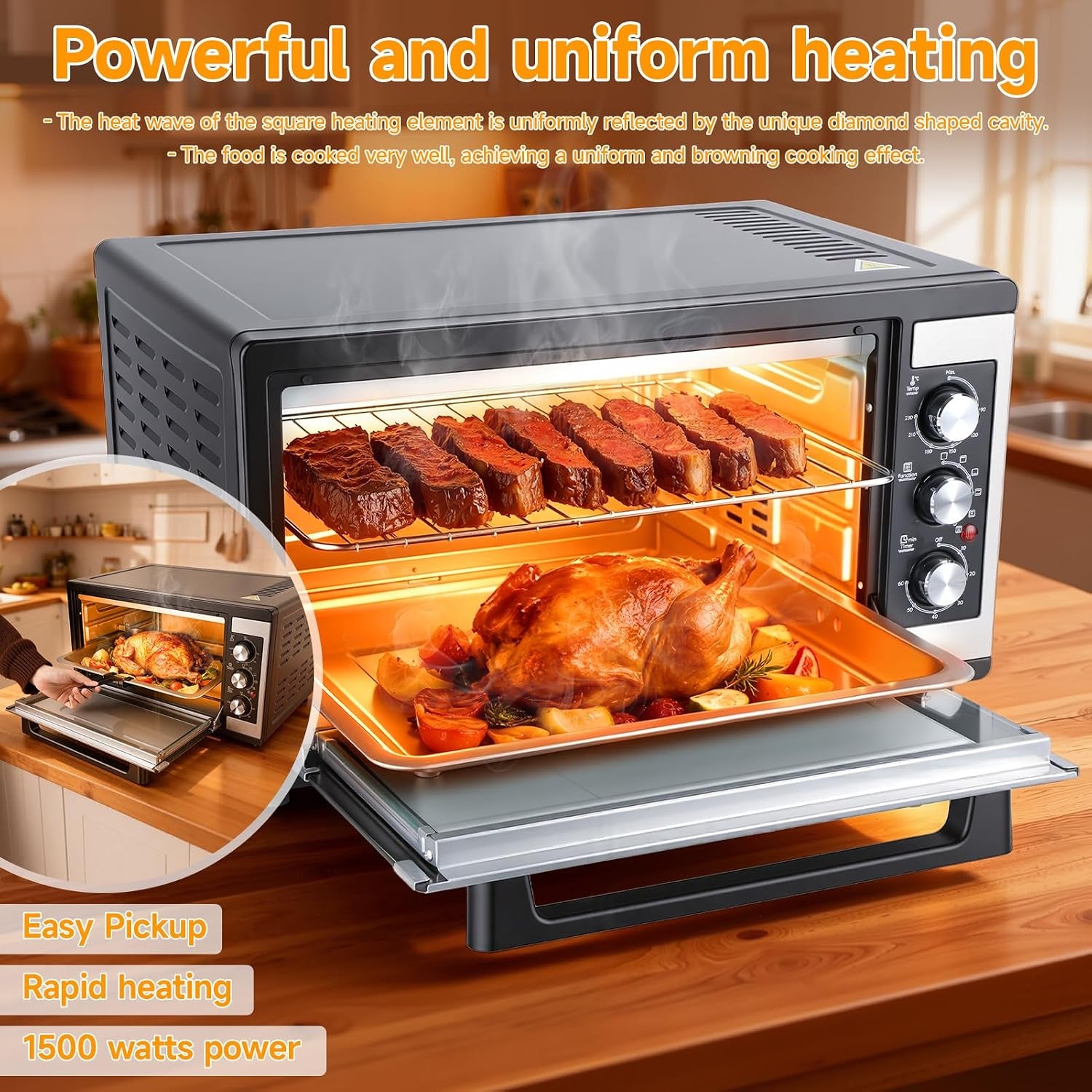2026-new-large-46l-convection-toaster-oven-9-in-1-kitchen-countertop-oven-with-crispy-roast-dehydrate-rotisserie-includes-6-accessories-1500w-black-stainless-steel