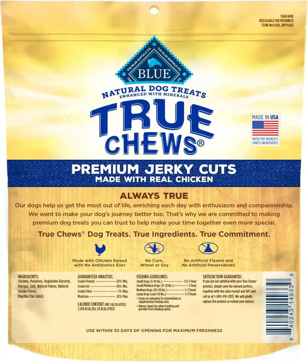 Blue Buffalo True Chews Premium Jerky Cuts Dog Treats with Natural Ingredients Chicken2