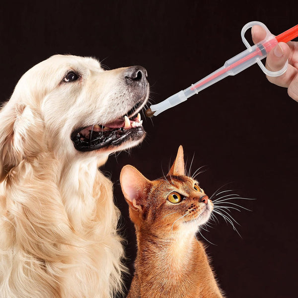 2 Pcs Pet Pill Plunger Popper for Small Cats Dogs,Red4