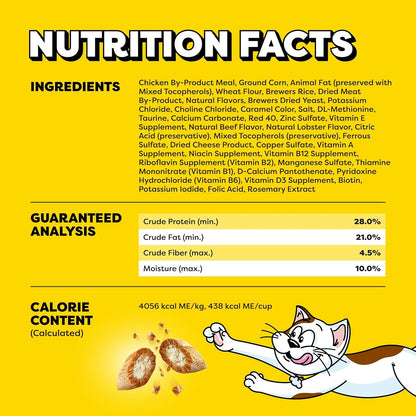 Temptations Birthday Crunchy and Soft Cat Treats, Lobster & Beef, 16 Oz | Crunchy Outside, Soft Inside, under 2 Calories per Treat, 100% Complete & Balanced for Adult Cats, Stay-Fresh Resealable Tub5
