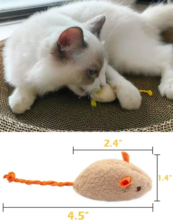Fashion'S Talk Cat Mice Toy 18-Pack Plush Catnip-Filled Mice Toys for Indoor Cats - Realistic Design, 9 Assorted Colors, 2 of Each, Value Pack3