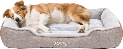 JOYELF Rectangle Dog Bed Calming Pet Bed, anti Anxiety Cat Bed & Sofa, Cute Plush Pet Bed for Small Dog and Cat- Small(Upgraded Version)8