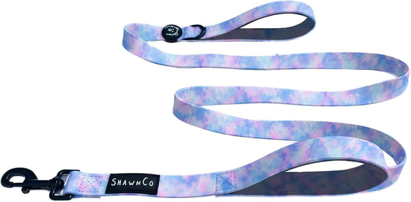 Shawnco Dream Walk Dog Leash- Premium, Nylon Pet Leash with Soft Neoprene Handle for Small, Medium and Large Dogs (ICY Lilac, M/L 6FT W/ 2 Handles)44