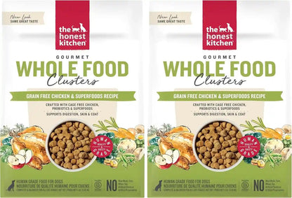 The Honest Kitchen Grain Free Beef & Superfoods Whole Food Clusters, Human Grade Dry Dog Food, Vet-Crafted Nutritional Support for Skin, Coat, Digestion & Overall Wellness, 5 Lb Bag13