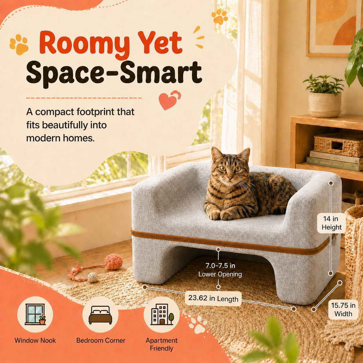 large-cat-bed-for-indoor-cats-2-tier-cat-cave-bed-with-top-lounge-lower-hideaway-washable-pet-felt-cat-sofa-for-living-room-bedroom-apartment-scratch-friendly-cat-furniture-light-gray