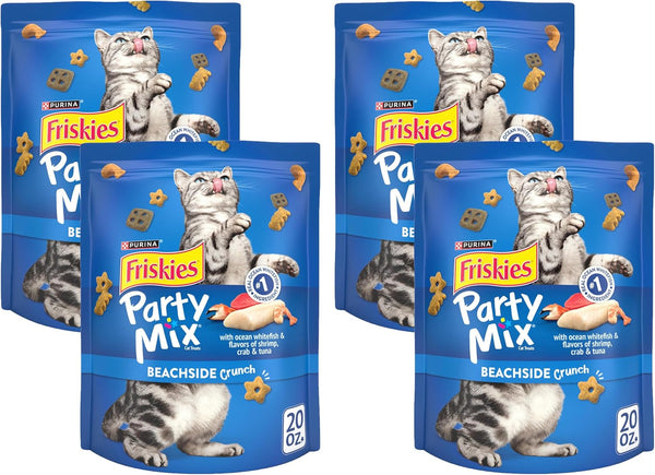 Purina Friskies Cat Treats, Party Mix Beachside Crunch - 30 Oz. Pouch16