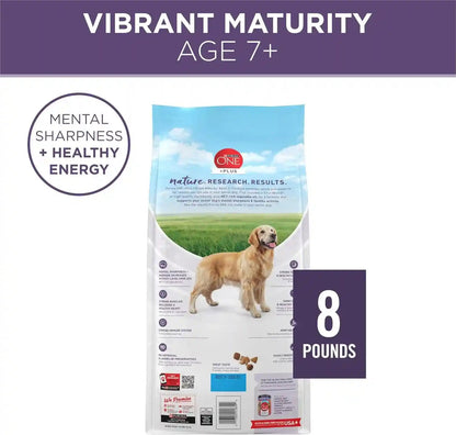Purina ONE High Protein Dry Senior Dog Food plus Vibrant Maturity Adult 7 plus Formula - 8 Lb. Bag9