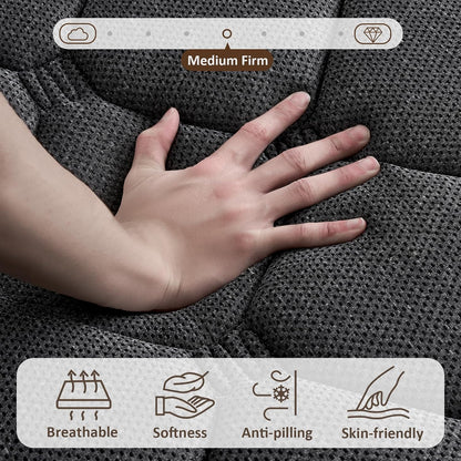 Queen Mattress, 12 Inch Hybrid Queen Size Mattress in a Box, Soft and Breathable Fabric, Medium Firm, Low Motion Transfer, Strong Edge Support2