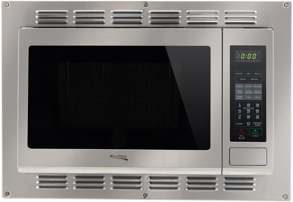1.1 Cu. Ft. RV Convection Microwave Stainless Steel | 120V, 900W, Touchpad Controls, LED Digital Display, Child Safety Lock, Weight and Time Defrost2