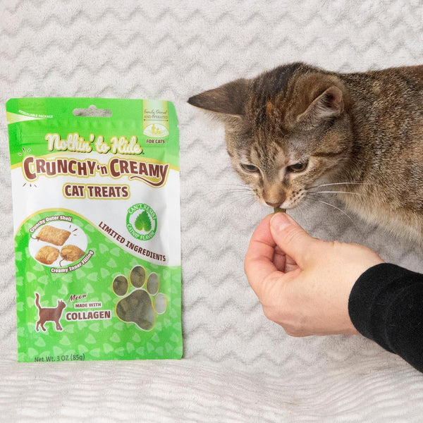 Fieldcrest Farms Collagen Cat Treats, Catnip, Crunchy & Creamy, 3 Oz Pouch | Supports Skin, Coat & Joints, High Protein, No Wheat or Soy, Great for Training & Rewards, All Life Stages7
