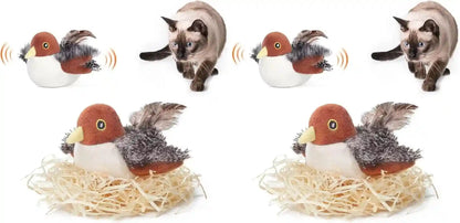 Potaroma Cat Toys Rechargeable Flapping Bird Sparrow, Lifelike Chirp Tweet, Touch Activated Kitten Toy Interactive Cat Exercise Toys for All Breeds Cat Kicker Catnip Toys 4.0 Inches | Touch Activated, Interactive Kitten Exercise for All Breeds with Catnip, 4.0 Inches9