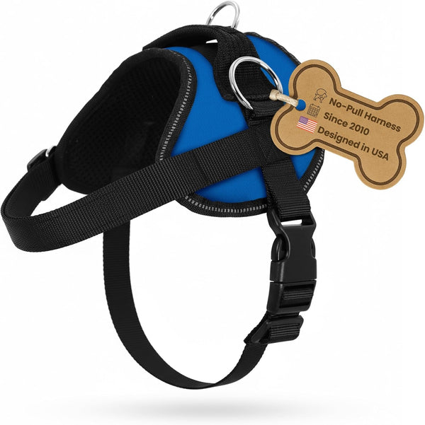 Bark Appeal Tan Plaid No-Pull Dog Harness for Extra Small to Small Sized Pets – Adjustable, Reflective Vest with 3 Leash Clips for Added Control, Easy Walks & Training – Small20