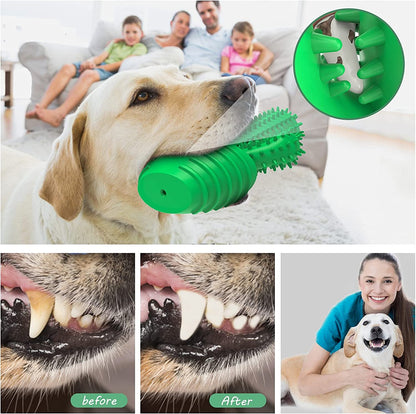 Pamlulu Dog Chew Toys Dog Toothbrush Stick Teeth Cleaning Brush Dental for Medium Large Dog, Puppy Christmas Easter Birthday Gifts, Outdoor Squeaky Toys for Aggressive Chewers Interactive Tough Toys3