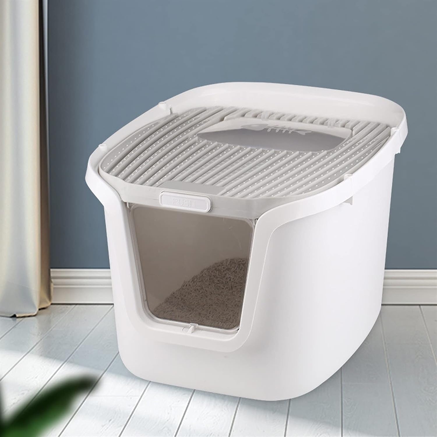 dog-potty-training-toilet-cat-litter-box-top-entry-type-pan-with-scoop-large-anti-splashing-closed-potty-suitable-for-12-5kgc