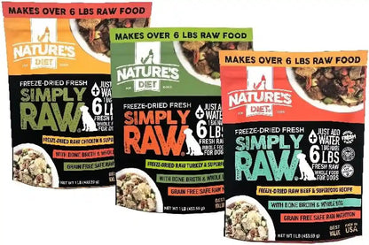 Nature'S Diet Simply Raw Freeze-Dried Whole Food Meal - Makes 18 Lbs Fresh Food with Muscle, Organ, Bone Broth, Whole Egg, Superfoods, Fish Oil Omega 3, 6, 9, Probiotics & Prebiotics (Beef)8