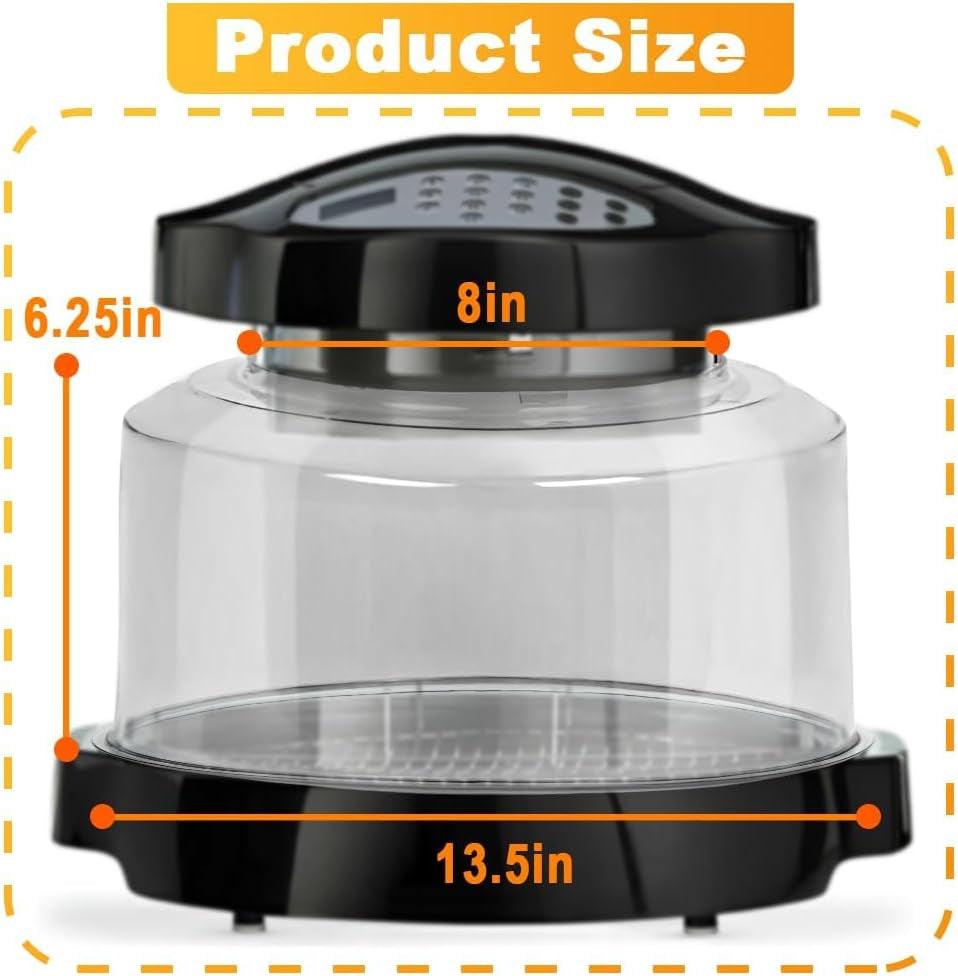 upgraded-power-dome-compatible-with-nuwave-ovens-premium-plastic-lid-for-nuwave-pro-plus-and-elite-ovens-clear
