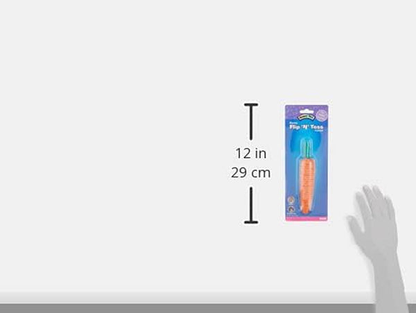 Kaytee Bunny Flip-N-Toss Toy Carrot for Rabbits, Guinea Pigs, and Other Small Animals3