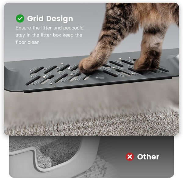 Extra Large XXL Stainless Steel Cat Litter Box with Lid, 26" L X 18" W X 12" H Metal Litter Box with Hight Sides for Big Cats & Multiple Cats, Never Absorbs Odors, Anti-Urine Leakage, Easy Cleaning6
