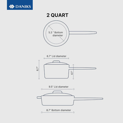Oslo 10-Piece Stainless Steel Cookware Set with Glass Lids, Includes Saucepan and Frying Pan with Lid, Tri-Ply Bases for Even Heating, Induction Compatible, Dishwasher Safe, Bakelite Handles4