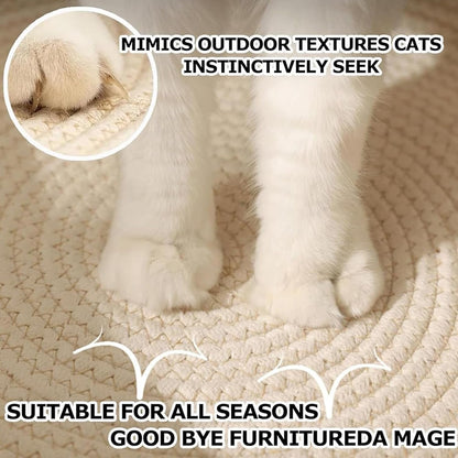 Instinct Basket, Stimuli Handwoven Cat Basket for Cats, Large | round Boho Cat Bed, Cotton Rope Weave, Scratchable & Breathable, Reduces Bed Rejection for Cats5
