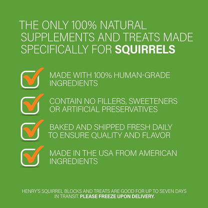 Henry'S Healthy Blocks Food for Squirrels, Flyers, Rats and Mice | the Only Squirrel Food Baked Fresh to Order5