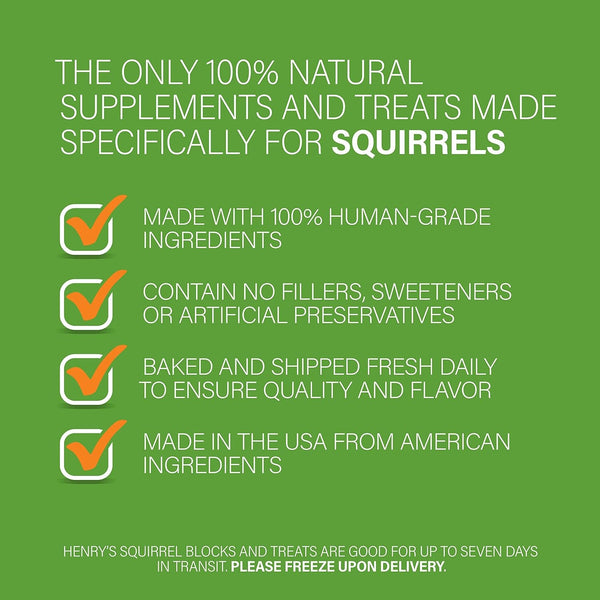 Henry'S Healthy Blocks Food for Squirrels, Flyers, Rats and Mice | the Only Squirrel Food Baked Fresh to Order5