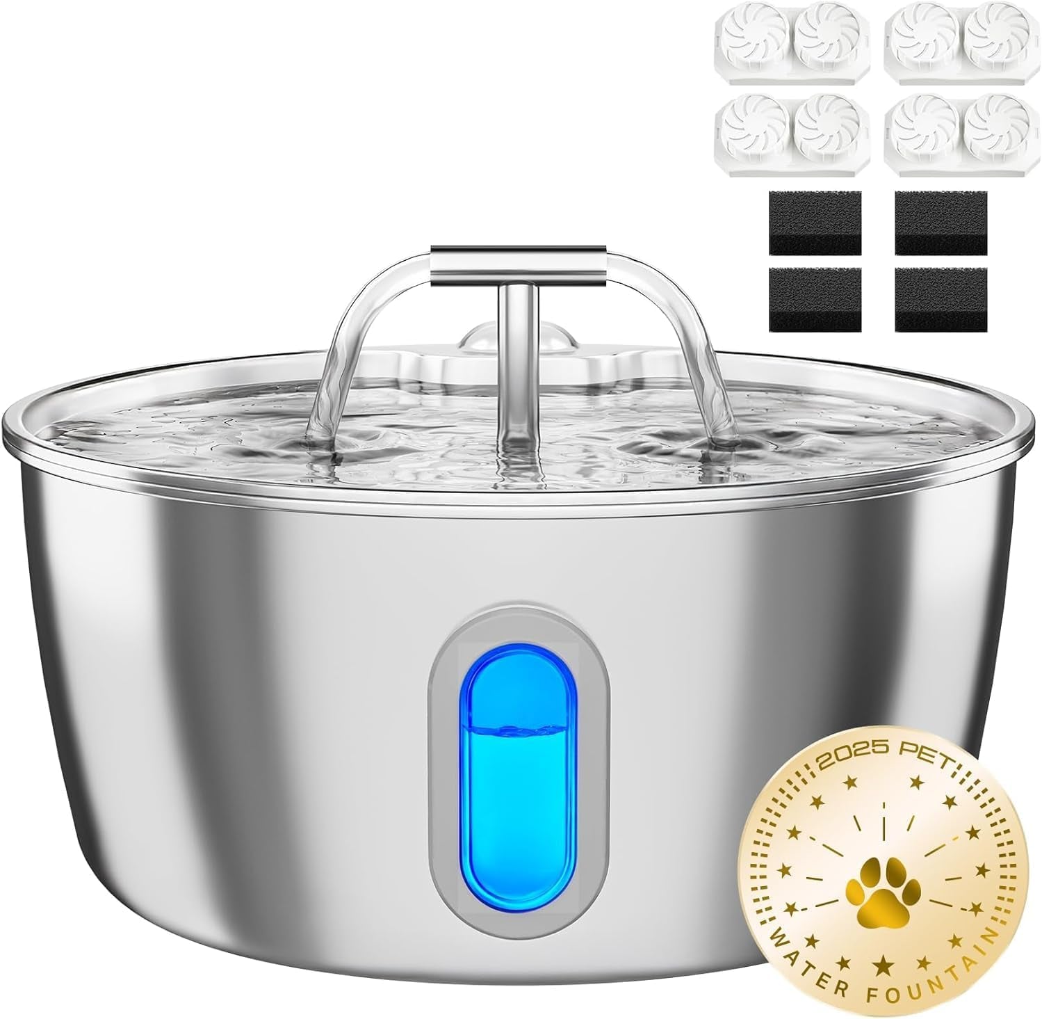 stainless-steel-cat-water-fountain-3-2l-108oz-cat-fountain-for-drinking-quiet-pet-water-fountain-for-cats-indoor-automatic-pet-water-bowl-dispenser-for-kitty-small-dog