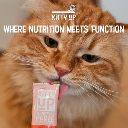 Kitty up Lickable Cat Treats - Real Tuna Puree Squeeze Tube Multivitamins | with Lysine & Taurine, Grain-Free, Wet, for Indoor Cats8