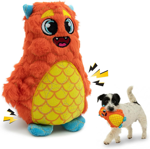 Bite Force Dog Toy - Large Durable & Strong Plush Orange Monster Dog Toy, Kevlar-Reinforced for Aggressive Chewers11