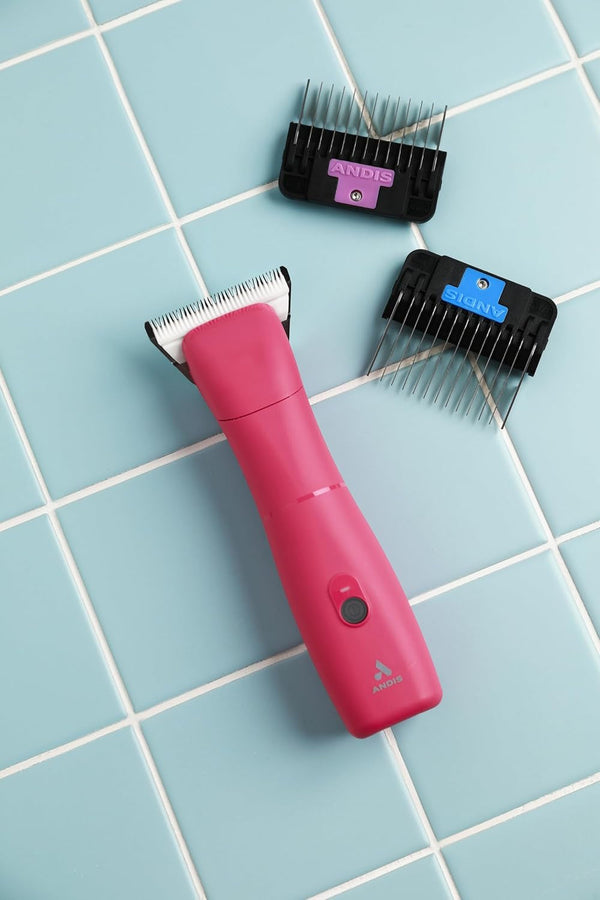Andis 562772 Emerge Cord/Cordless Clipper, Includes #30 Ceramicedge, Pink | Wide Ceramic Blade Runs Cooler, Powerful Motor, Detachable Blade System, Dog Grooming Clipper4